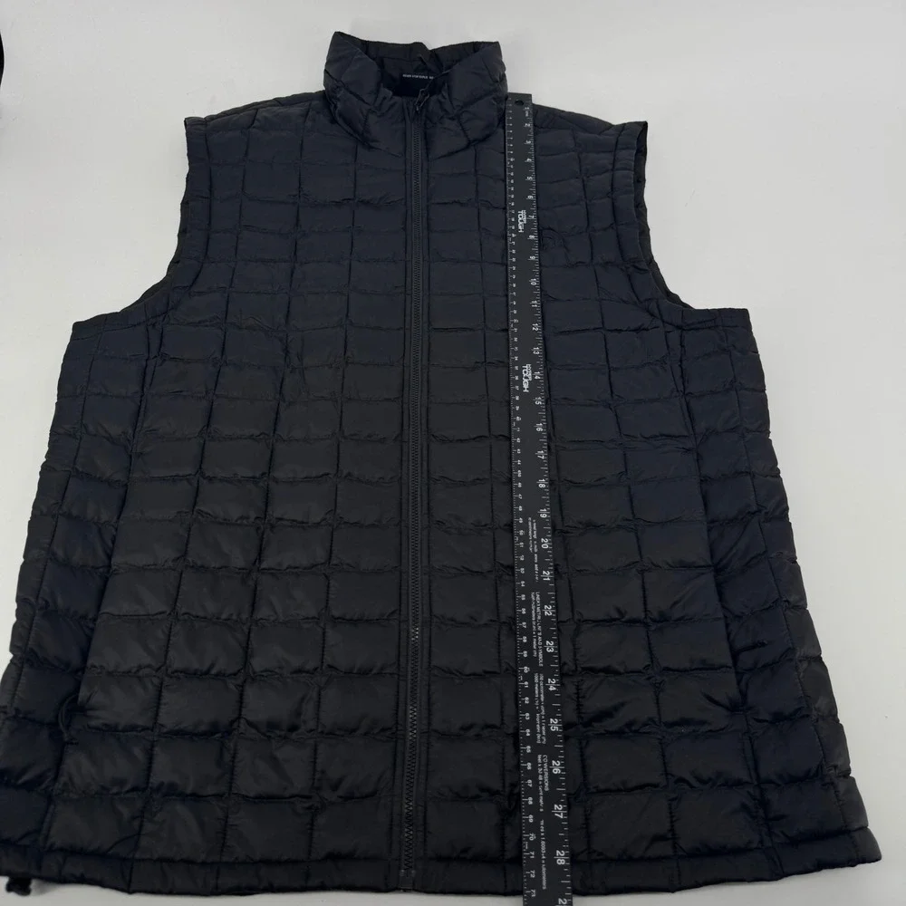 The North Face Mens ThermoBall Eco Vest Black Quilted Puffer Large NF0A3Y3N